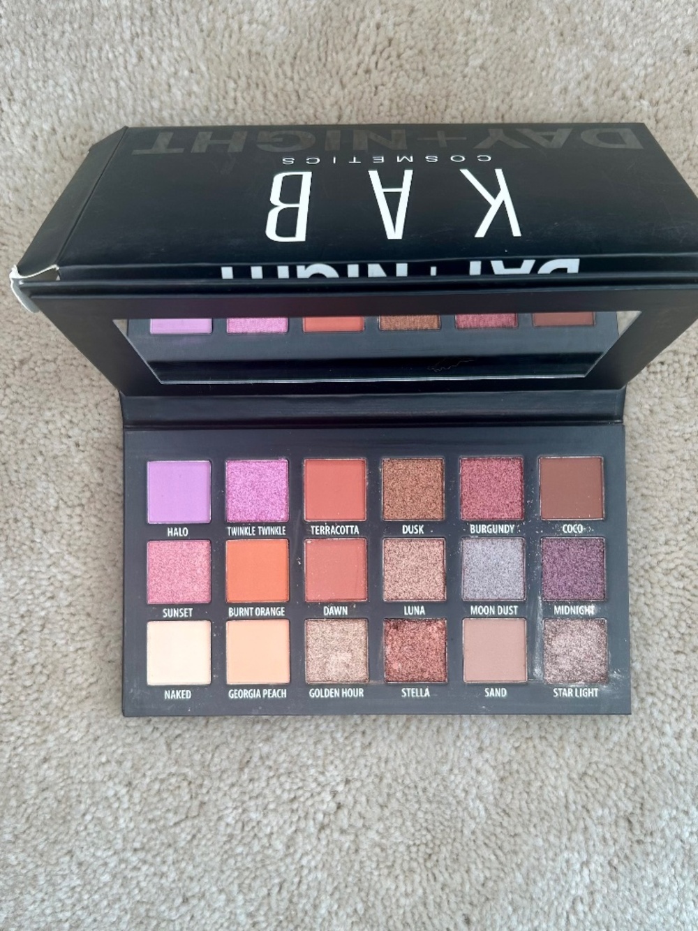 NEW Kab Cosmetics Day + Night Eyeshadow Palette